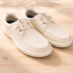 Sperry Captain’s Moc Sea Ivory Boat Shoes Women’s 5.5 Canvas Comfort Sneaker